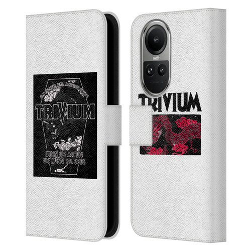 Trivium Graphics Double Dragons Leather Book Wallet Case Cover For OPPO Reno10 5G / Reno10 Pro 5G