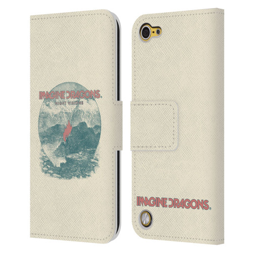 Imagine Dragons Key Art Flame Night Visions Leather Book Wallet Case Cover For Apple iPod Touch 5G 5th Gen