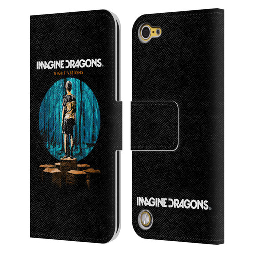 Imagine Dragons Key Art Night Visions Painted Leather Book Wallet Case Cover For Apple iPod Touch 5G 5th Gen