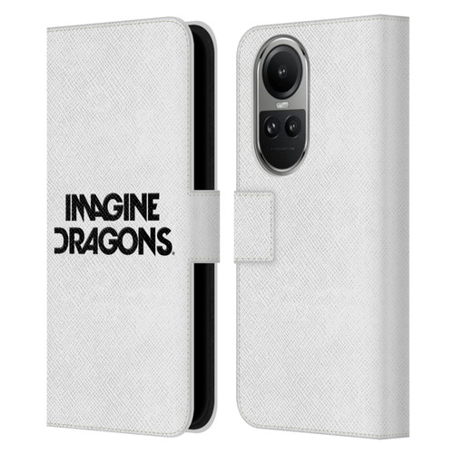 Imagine Dragons Key Art Logo Leather Book Wallet Case Cover For OPPO Reno10 5G / Reno10 Pro 5G