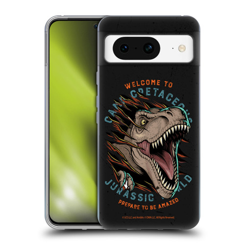 Jurassic World: Camp Cretaceous Dinosaur Graphics Welcome Soft Gel Case for Google Pixel 8