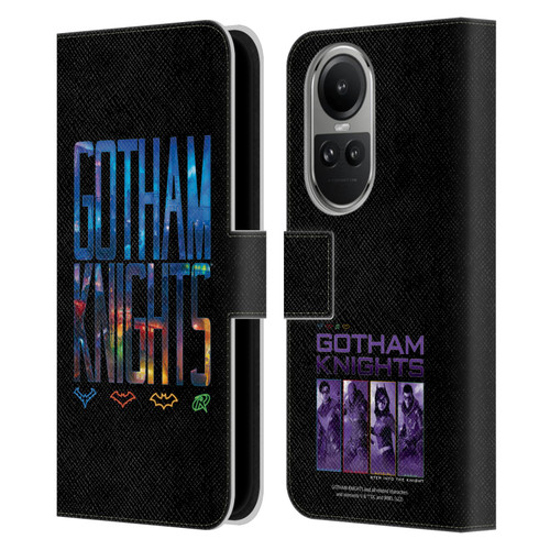 Gotham Knights Character Art Logo Leather Book Wallet Case Cover For OPPO Reno10 5G / Reno10 Pro 5G