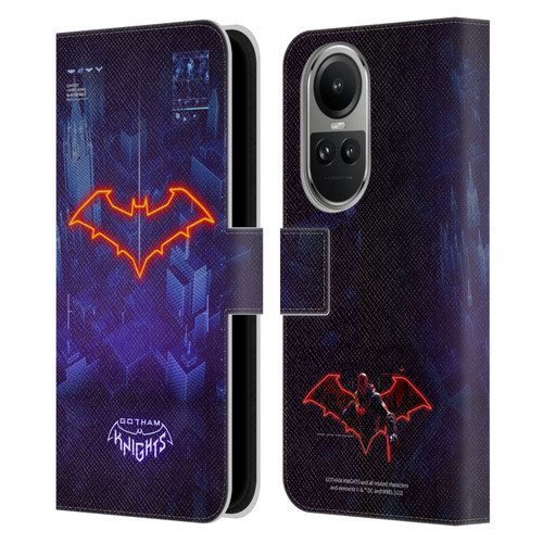 Gotham Knights Character Art Red Hood Leather Book Wallet Case Cover For OPPO Reno10 5G / Reno10 Pro 5G