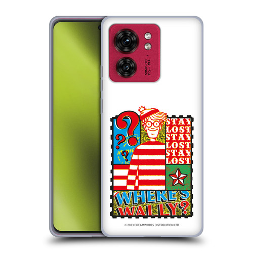 Where's Wally? Graphics Stay Lost Soft Gel Case for Motorola Moto Edge 40