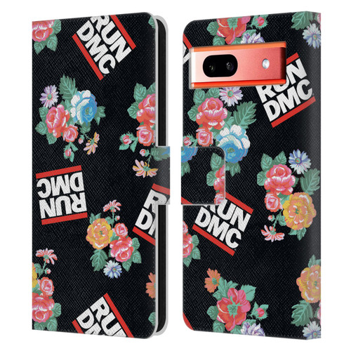 Run-D.M.C. Key Art Pattern Leather Book Wallet Case Cover For Google Pixel 7a