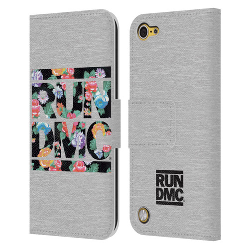 Run-D.M.C. Key Art Floral Leather Book Wallet Case Cover For Apple iPod Touch 5G 5th Gen