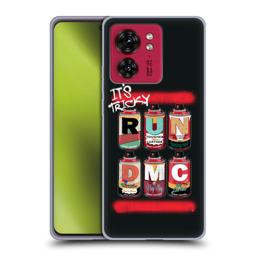 Run-D.M.C. Key Art Spray Cans Soft Gel Case for Motorola Moto Edge 40