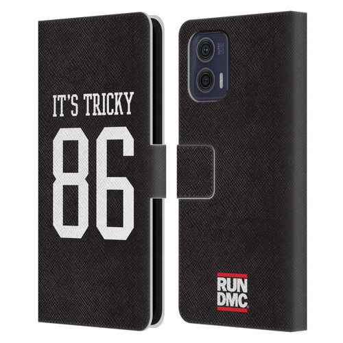 Run-D.M.C. Key Art It's Tricky Leather Book Wallet Case Cover For Motorola Moto G73 5G