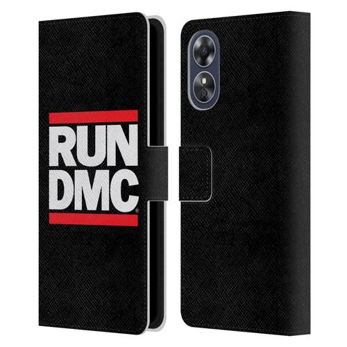 Run-D.M.C. Key Art Logo Leather Book Wallet Case Cover For OPPO A17