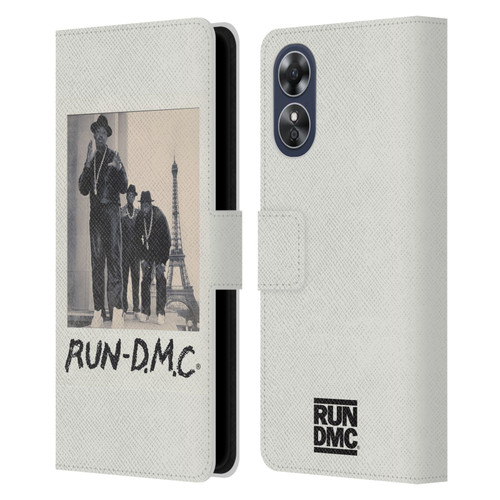 Run-D.M.C. Key Art Polaroid Leather Book Wallet Case Cover For OPPO A17