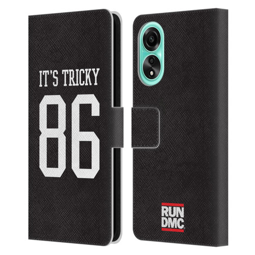 Run-D.M.C. Key Art It's Tricky Leather Book Wallet Case Cover For OPPO A78 4G