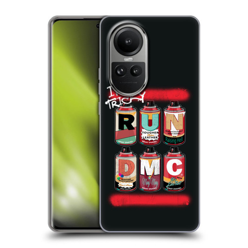 Run-D.M.C. Key Art Spray Cans Soft Gel Case for OPPO Reno10 5G / Reno10 Pro 5G