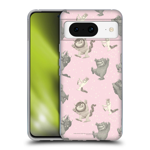 Where the Wild Things Are Literary Graphics Pink Pattern Soft Gel Case for Google Pixel 8