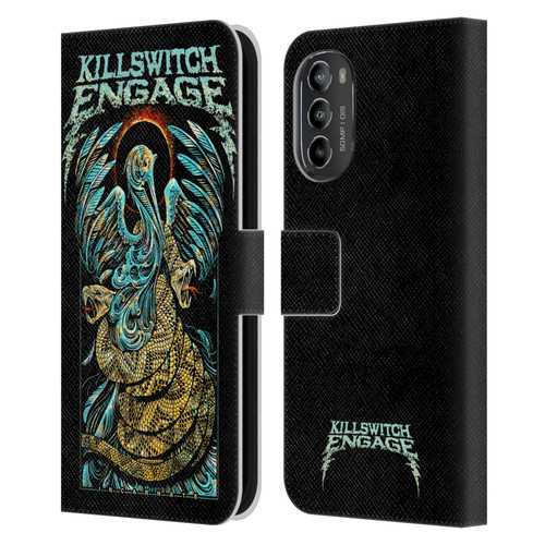 Killswitch Engage Tour Snakes Leather Book Wallet Case Cover For Motorola Moto G82 5G
