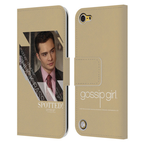 Gossip Girl Graphics Chuck Leather Book Wallet Case Cover For Apple iPod Touch 5G 5th Gen