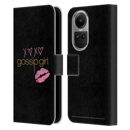 Gossip Girl Graphics XOXO Leather Book Wallet Case Cover For OPPO Reno10 5G / Reno10 Pro 5G