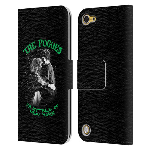 The Pogues Graphics Fairytale Of The New York Leather Book Wallet Case Cover For Apple iPod Touch 5G 5th Gen