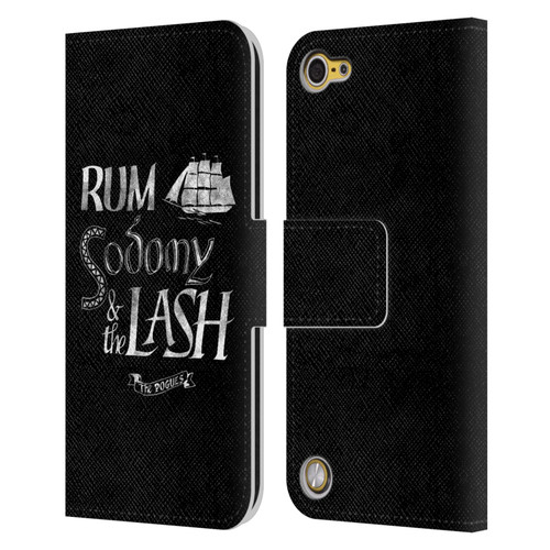 The Pogues Graphics Rum Sodony & The Lash Leather Book Wallet Case Cover For Apple iPod Touch 5G 5th Gen