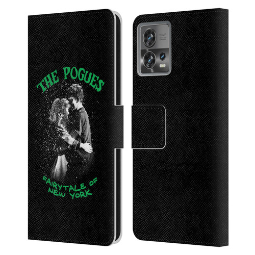 The Pogues Graphics Fairytale Of The New York Leather Book Wallet Case Cover For Motorola Moto Edge 30 Fusion