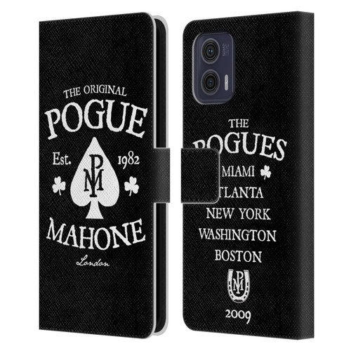 The Pogues Graphics Mahone Leather Book Wallet Case Cover For Motorola Moto G73 5G