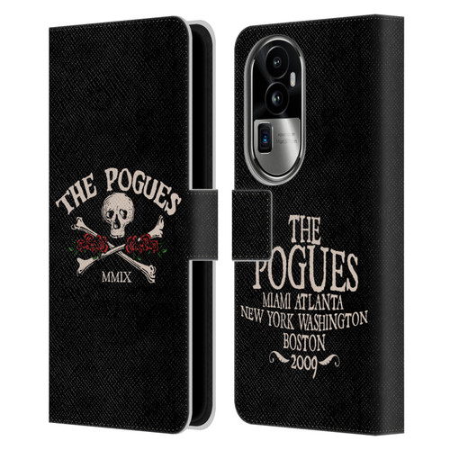 The Pogues Graphics Skull Leather Book Wallet Case Cover For OPPO Reno10 Pro+
