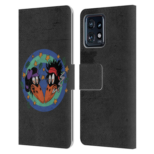 The Black Crowes Graphics Distressed Leather Book Wallet Case Cover For Motorola Moto Edge 40 Pro