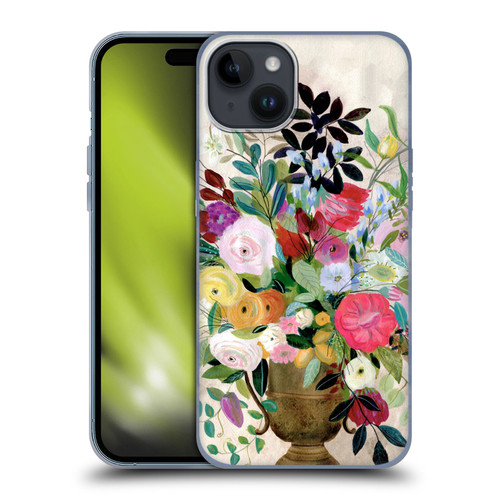 Suzanne Allard Floral Art Beauty Enthroned Soft Gel Case for Apple iPhone 15 Plus