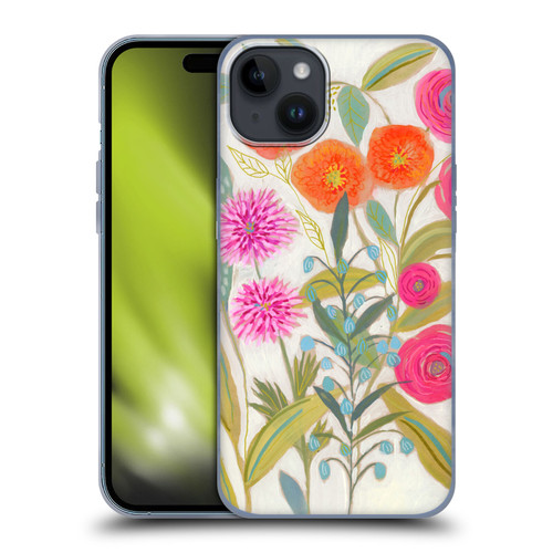 Suzanne Allard Floral Art Joyful Garden Plants Soft Gel Case for Apple iPhone 15 Plus