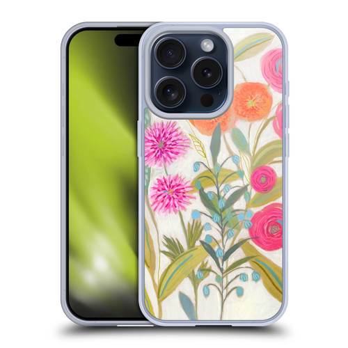 Suzanne Allard Floral Art Joyful Garden Plants Soft Gel Case for Apple iPhone 15 Pro