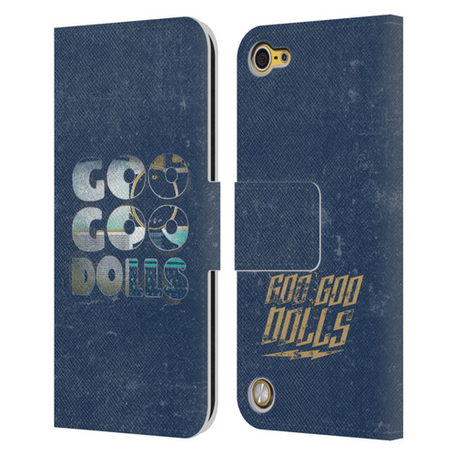 Goo Goo Dolls Graphics Rarities Bold Letters Leather Book Wallet Case Cover For Apple iPod Touch 5G 5th Gen