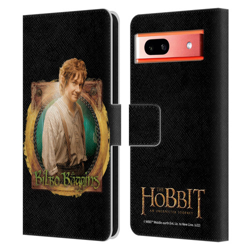 The Hobbit An Unexpected Journey Key Art Bilbo Leather Book Wallet Case Cover For Google Pixel 7a
