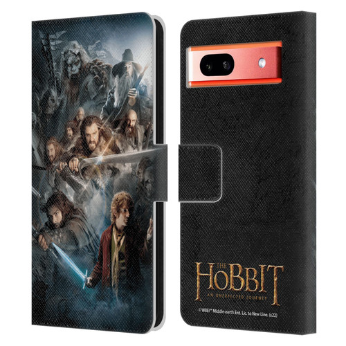 The Hobbit An Unexpected Journey Key Art Group Leather Book Wallet Case Cover For Google Pixel 7a