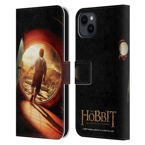 The Hobbit An Unexpected Journey Key Art Journey Leather Book Wallet Case Cover For Apple iPhone 15 Plus