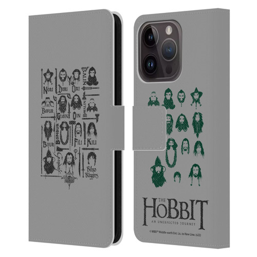 The Hobbit An Unexpected Journey Key Art The Company Leather Book Wallet Case Cover For Apple iPhone 15 Pro