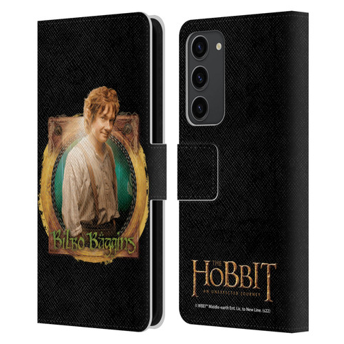 The Hobbit An Unexpected Journey Key Art Bilbo Leather Book Wallet Case Cover For Samsung Galaxy S23+ 5G