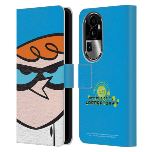 Dexter's Laboratory Graphics Dexter Leather Book Wallet Case Cover For OPPO Reno10 Pro+