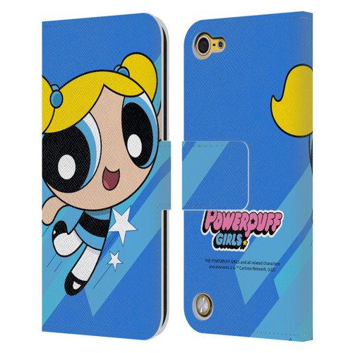 The Powerpuff Girls Graphics Bubbles Leather Book Wallet Case Cover For Apple iPod Touch 5G 5th Gen