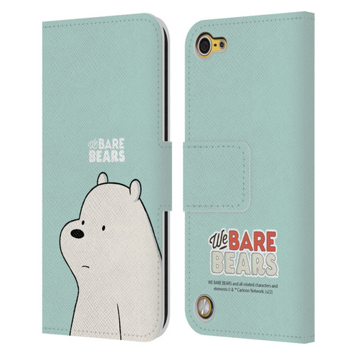 We Bare Bears Character Art Ice Bear Leather Book Wallet Case Cover For Apple iPod Touch 5G 5th Gen