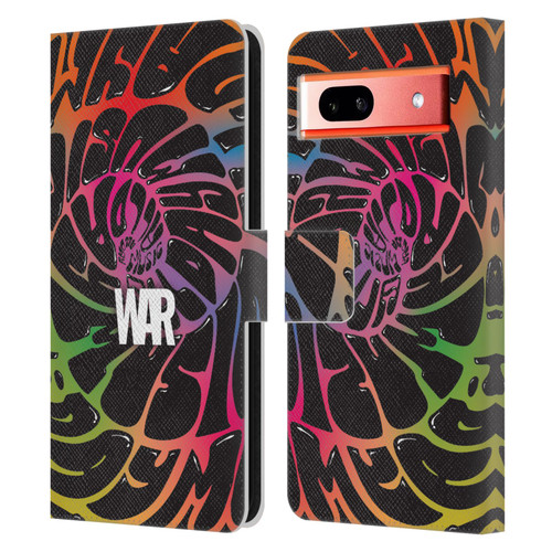 War Graphics All Day Colorful Leather Book Wallet Case Cover For Google Pixel 7a