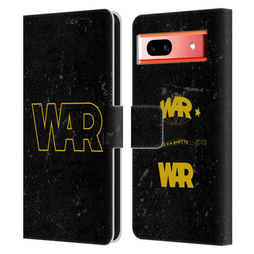 War Graphics Logo Leather Book Wallet Case Cover For Google Pixel 7a