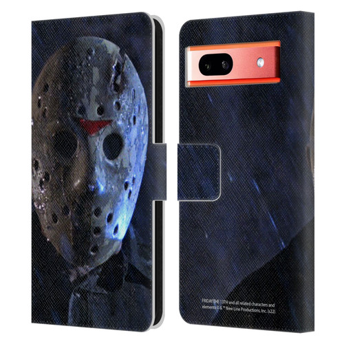 Friday the 13th: A New Beginning Graphics Jason Leather Book Wallet Case Cover For Google Pixel 7a