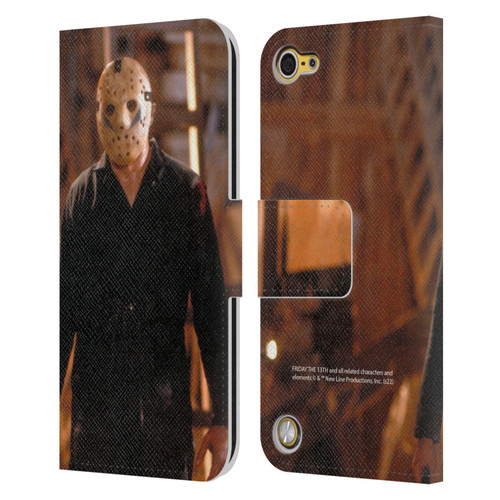 Friday the 13th: A New Beginning Graphics Jason Voorhees Leather Book Wallet Case Cover For Apple iPod Touch 5G 5th Gen