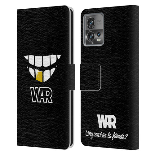 War Graphics Why Can't We Be Friends? Leather Book Wallet Case Cover For Motorola Moto Edge 30 Fusion