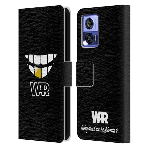 War Graphics Why Can't We Be Friends? Leather Book Wallet Case Cover For Motorola Edge 30 Neo 5G
