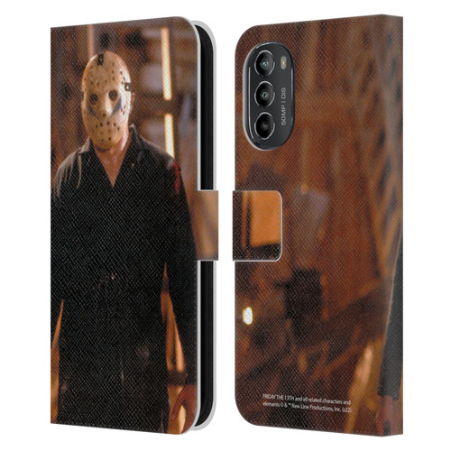 Friday the 13th: A New Beginning Graphics Jason Voorhees Leather Book Wallet Case Cover For Motorola Moto G82 5G