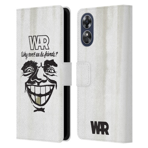 War Graphics Friends Art Leather Book Wallet Case Cover For OPPO A17
