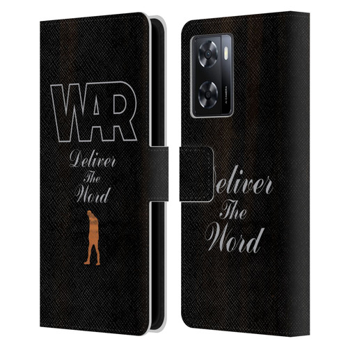 War Graphics Deliver The World Leather Book Wallet Case Cover For OPPO A57s