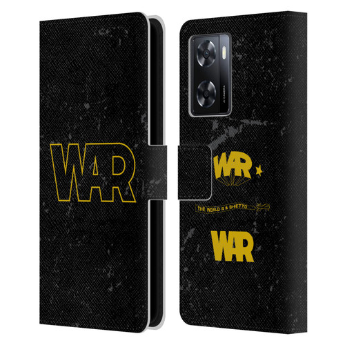 War Graphics Logo Leather Book Wallet Case Cover For OPPO A57s