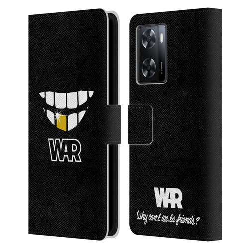 War Graphics Why Can't We Be Friends? Leather Book Wallet Case Cover For OPPO A57s