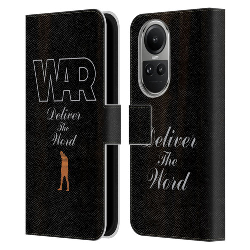 War Graphics Deliver The World Leather Book Wallet Case Cover For OPPO Reno10 5G / Reno10 Pro 5G